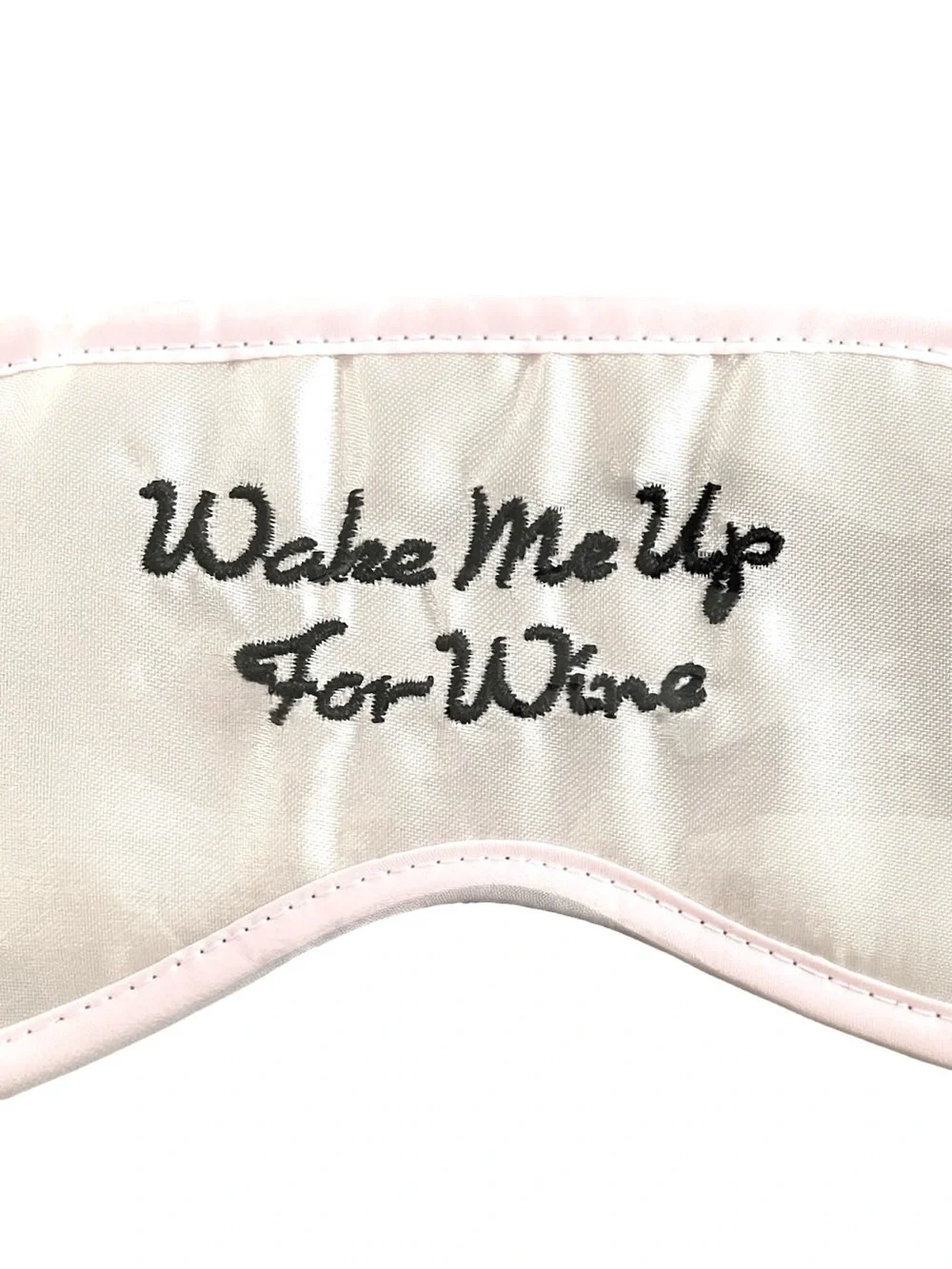 NEW  'Wake Me Up For Wine' Pink Satin Eye Mask